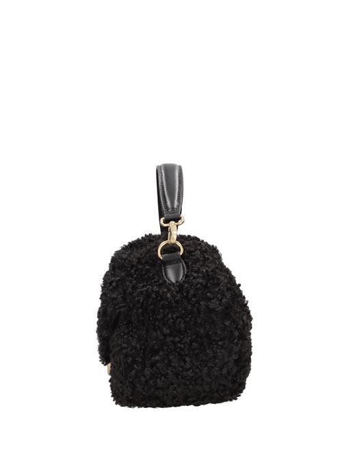 Faux fur bag LA CARRIE | TEDDY MED.HAND BAGNERO